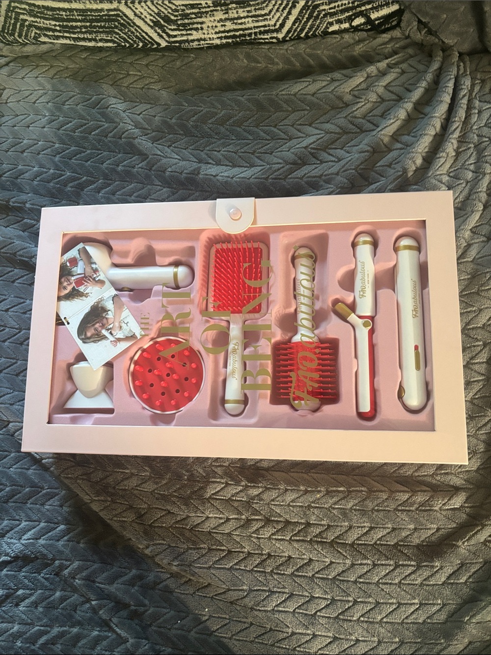 FAO Schwarz Kids Hair Styling Set in Pink and White